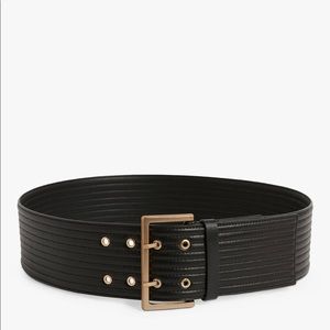 Wide Black Allsaints Waist Belt NWT